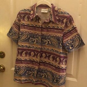 Beautiful Vintage Alfred Dunner Aloha Shirt